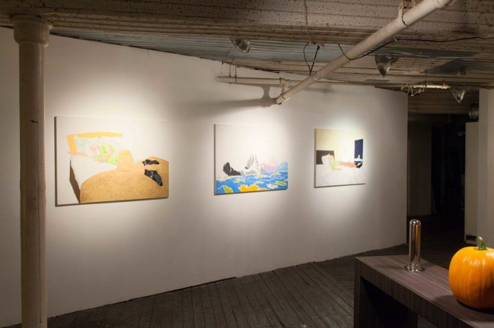 Old Room:Living Rooms organized by Josh Kline: Mieko Meguro three paintings of Dan Graham Feb-March 2015